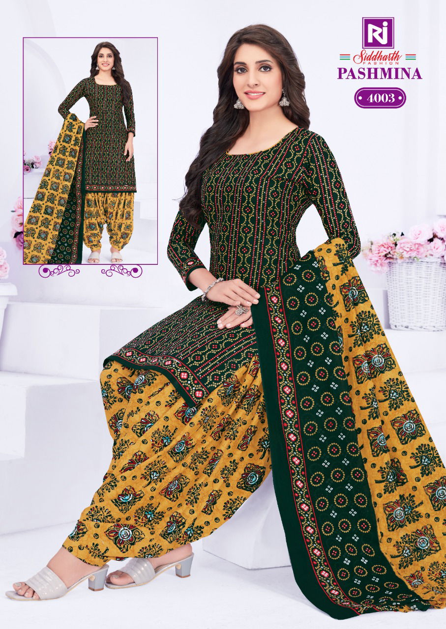 Siddharth Pashmina 4 Regular Wear Wholesale Cotton Readymade Catalog
